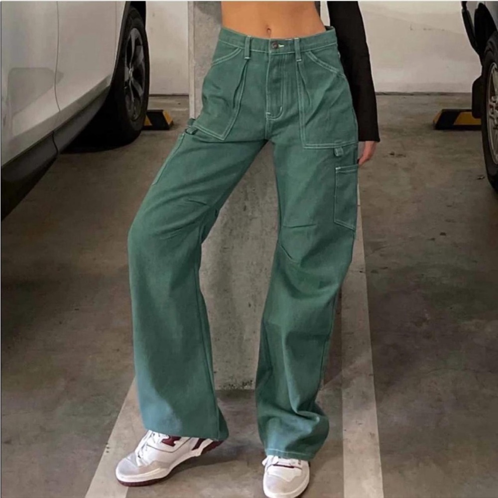 Lioness Teal Cargo Pants